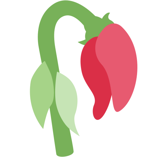 Wilted rose emoji PNG